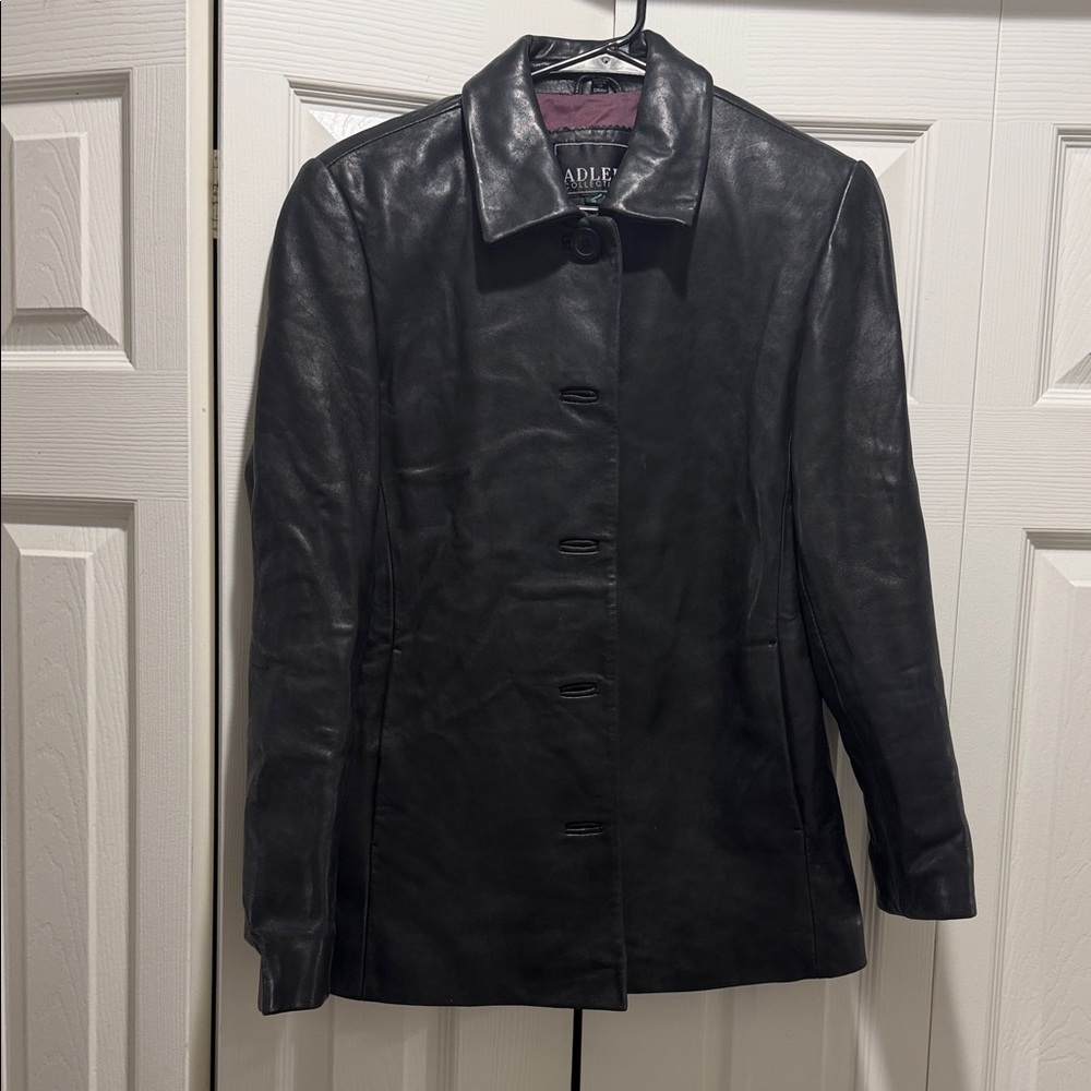 Black Leather Adler Small Women's Jacket